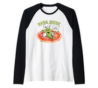 Halloween Word Game Funny Italian Ghost Italy GABA Ghoul Raglan Baseball Tee