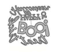 Halloween Word Metal Cutting Die for Scrapbooking, Die Cuts for Card Making, Metal Stencils Scrapbooking DIY Tool (02#)