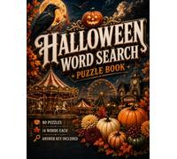 Halloween Word Search Book: 80 Fun Word Search Puzzles | Halloween History, Culture, Traditions & Folklore | 1 Quiz Question + 1 Fun Fact on Every Puzzle | Answer Key Included