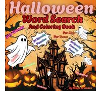 Halloween Word Search & Coloring Book: A Spooky Word Search Coloring Puzzle Book for Kids, Teens and Adults