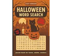 Halloween Word Search: Cozy Version: 2250+ Words, 90 Large Print Puzzles for Adults, Seniors, and Teens| Fun and Relaxing Holiday Wordsearch Book with ... | Perfect Gift For Cozy Happy Halloween |