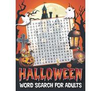 Halloween word search for adults: A spooky halloween themed word search puzzle for adults | Perfect Halloween word scramble