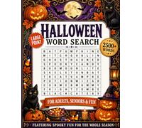 Halloween Word Search: Large Print Puzzle Book for Adults, Seniors & Teens - 2,500+ Spooky Words Across 80+ Themed Puzzles for Hours of Frightfully Fun Relaxation