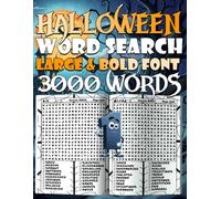 Halloween Word Search - Large Print Puzzle Book, Volume 1: Spooky Word Search Puzzles for Adults, Teens & Seniors | Haunted Houses, Ghosts, Witches, ... & More (Halloween Word Games Collection)