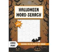 Halloween Word Search: Large Print Seasonal Puzzle Book for Adults and Seniors