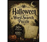 Halloween Word Search Puzzle: Activity Puzzle Book For All Ages Halloween Themed Large Print 8.5x11