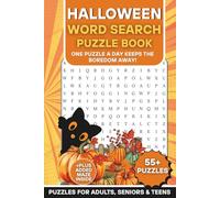 Halloween Word Search Puzzle Book: 55+ Fun & Spooky Puzzles for Adults, Seniors & Teens | Brain-Boosting Holiday Activity Book: A Seasonal Puzzle ... (The Ultimate Word Search Puzzle Series)
