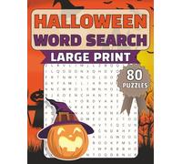 Halloween Word Search Puzzle Book: 80 Spooky & Fun Large Print Word Search Puzzles for Adults, Seniors & Teens