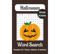 Halloween Word Search Puzzle Book: Fun and Relaxing Easy to Read Print about Halloween, 100 puzzles, 6x9inches...Gift for Vacation, Holidays, and Free time