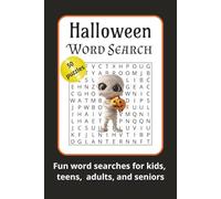 Halloween Word Search Puzzle Book: Fun Word Searches with Easy to Read Print about Halloween, Ghosts, Goblins, and More | 6x9, 100 pages | 50 Puzzles | Gift for the Holiday, Free Time, and Relaxation