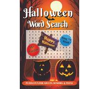Halloween Word Search Puzzle Book: Halloween Word Search Puzzles with Easy to Read Print For Adults & Teens: A Fun & Spooky Collection for Cozy Autumn ... for Vacations, Holidays and Relaxation.