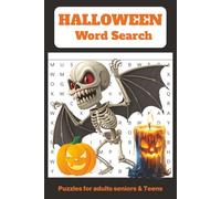 Halloween Word Search Puzzle Book: Spooky Word Searches with Easy-to-Read Print | 6x9 inches, 110 Pages | 50+ Puzzles for Adults | Adult Word Search | Fun Gift for Parties and Halloween Lovers