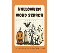 Halloween Word Search Puzzle Book: Word Searches with Easy-to-Read Print about Halloween, Haunted Houses, Spooky Creatures, and More | 6x9 inches, 100 ... Gift for Parties, Vacations, and Free Times