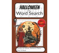 Halloween Word Search Puzzle Book: Word Searches with Easy-to-Read Print about Spooky, Haunted, Creepy Themes, Pumpkin Fun, and More | 6x9 inches | ... Lovers, Puzzle Fans, and Stress Relief