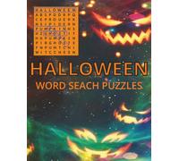 Halloween Word Search Puzzles: 100 Halloween Themed Puzzles with 20 words and Illustrations | Solutions Included