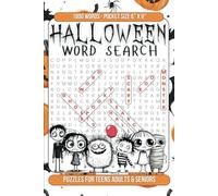 Halloween Word Search Puzzles for Teens Adults & Seniors: Pocket Size 6” x ” Word find Activity Book with 1800 Words One Puzzle Per Page with Solutions to Help Relax (Play with Words)