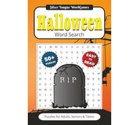 Halloween Word Search - Silver Tongue WordGames: Puzzles With Easy to Read Print about Ghouls, Ghosts & Goblins | Gift for Vacations, Holidays, Travel Games