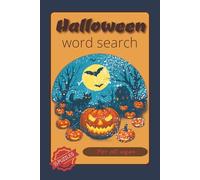 Halloween Word Search: Spooky Puzzle Book with Easy to Read Print about Witches, Ghouls, Pumpkins & More | 6x9 In, 110 Pages | 55 puzzles