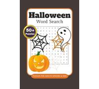 Halloween Word Search: Word Search Puzzles with Easy to Read Print about Halloween, Monsters, Candy and More | 6 x 9 inches, 110 pages | 50+ Puzzles ... Gift for Vacations, Holidays, and Relaxation