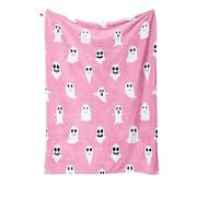 Halloween Woven Blankets Goth Ghost Spider Web Flannel Blanket Ghost Fluffy Blanket for Living Room, Sofa, Bed Scary Halloween Decorations Birthday Gifts for Men