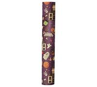 Halloween Wrapping,Horror Wrapping Paper Roll Ghost Pumpkin Bat Skull Pattern Gift Wrap Paper Packaging Supplies Wrapping Papers Halloween for Party Decoration Men Women Girls (Brown - Ghost)