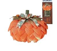 Halloween Wreaths for Front Door | Autumn Front Door Wreath - Thanksgiving Sign Home Decor with Bow Berries for Autumn Farm Party Hallo