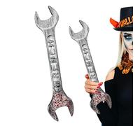 Halloween Wrench Prop, Bloody Simulation Tool, Realistic Horror Accessory, Lightweight Safe Material, Gruesome Visual Effect ,for Cosplay, Parties, Escape Rooms, Events