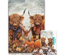 Halloween Yak Jigsaws 1000 Pieces for Teenagers,Family Game Stress Reliever Difficult Challenge Gifts for Friends And Family (38x26cm)