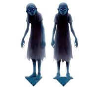 Halloween Yard Signs Stakes - Spooky Outdoor Stakes Decorations 2-pieces,Halloween Ground Insertion Haunted House Prop for Patio Porch Lawn Grassland Carnival Party Outdoor