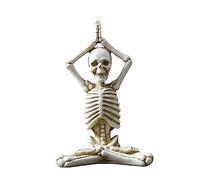 Halloween Yoga SkullGuys Home - Unique Desktop Ornaments for Festive Celebrations - Quality Resin Decorations for Holiday (A, One Size)