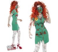 Halloween Zombie Fancy Dress Costume Ladies