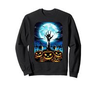 Halloween Zombie Hand in the Graveyard Sweatshirt