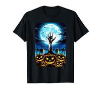 Halloween Zombie Hand in The Graveyard T-Shirt