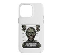 Halloween Zombie Mugshot Zombie Lover Line Art Horror Case for iPhone 14 Pro Max