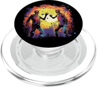 Halloween Zombie Skull Scene - Psychedelic Horror PopSockets PopGrip for MagSafe