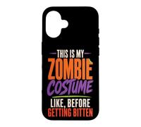 Halloween Zombie This Is My Costume Before Getting Bitten Case for iPhone 16