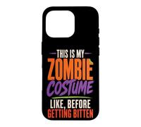 Halloween Zombie This Is My Costume Before Getting Bitten Case for iPhone 16 Pro