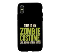 Halloween Zombie This Is My Costume Before Getting Bitten Case for iPhone X/XS