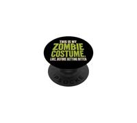Halloween Zombie This Is My Costume Before Getting Bitten PopSockets Adhesive PopGrip