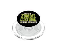 Halloween Zombie This Is My Costume Before Getting Bitten PopSockets PopGrip for MagSafe