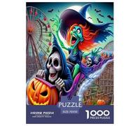 Halloween1000 Piece Jigsaw Puzzle for Adults Family Game Jack-o'-lanternFun And Challenging Home Decors Great Gift Idea70x50cm/1000pcs