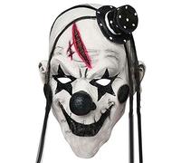 Halloweenmaske® Devil Clown Horror Mask - Latex Full Head Cosplay | Scary clown mask for Halloween, carnival & fancy dress - one size unisex, breathable latex, full head coverage