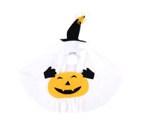 Halloweens Dog Costume Creative Pumpkins Specters Outfit Breathable Polyester Easy to Wear Adjustable for Various Dog Breeds Quick Dress Costume
