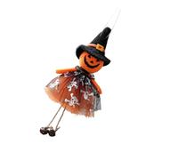 Halloweens Fabric Decorations Witch Black Cats Pumpkin Phantoms Hanging Ornament For Home Garden Shelf TableTop Display Phantoms Pumpkin Cartoon Hanging Decoration