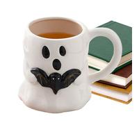 Halloweens Pumpkin Cup Set - Spooky Ghosts Mug, Ghost Ceramic Mug Coffee Cup | Halloween Decorations Drinkware Cute Decor for Party Favors Bedroom Kitchen Bookshelf Birthday Desk Table Kids Adults