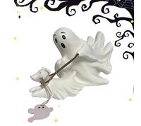 Hallowen Ghost Figurine | Ghost Walking Dog Statue | Spooky Ghosts Dog | Statue Table Centerpieces Hallowen Decorations for Fall, Indoor, Bookshelf, Bedroom, Kitchen, Party, Outdoor, Patio