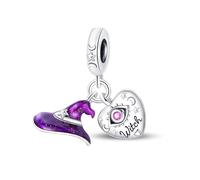 Hallowen Witch Hat Charm 925 Silver Charm Compatible with Pandora Charms, Trollbeads, Chamilia, Biagi and Many Other UK Charm Bracelets.