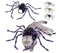 Hallowmas Pet Clothes Big Spider Transformation Outfit Dog Clothes Funny Spooky Plush Realistic Spider Costume Clothing