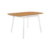 Hallowood Furniture Aston Butterfly Extending Dining Table In White Painted Finish