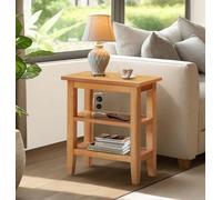 Hallowood Furniture Aston Side Table With 2 Shelves